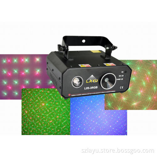 Rg Firefly & Flower Laser Light with 3W RGB LED Background T (L05-3RGB)